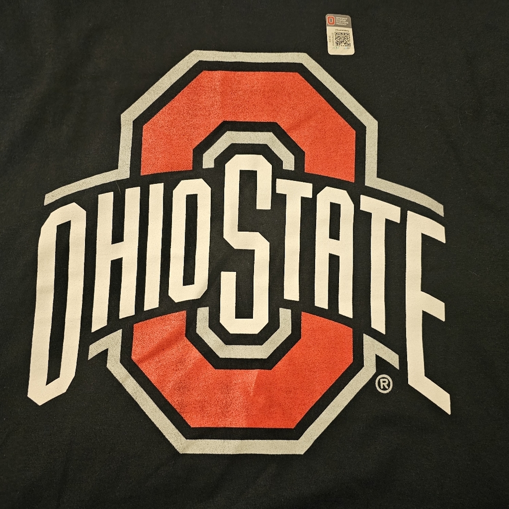 NWOT Ohio State Black T-shirt. Size:XL